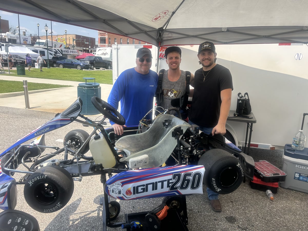 Owen Neisel with kart