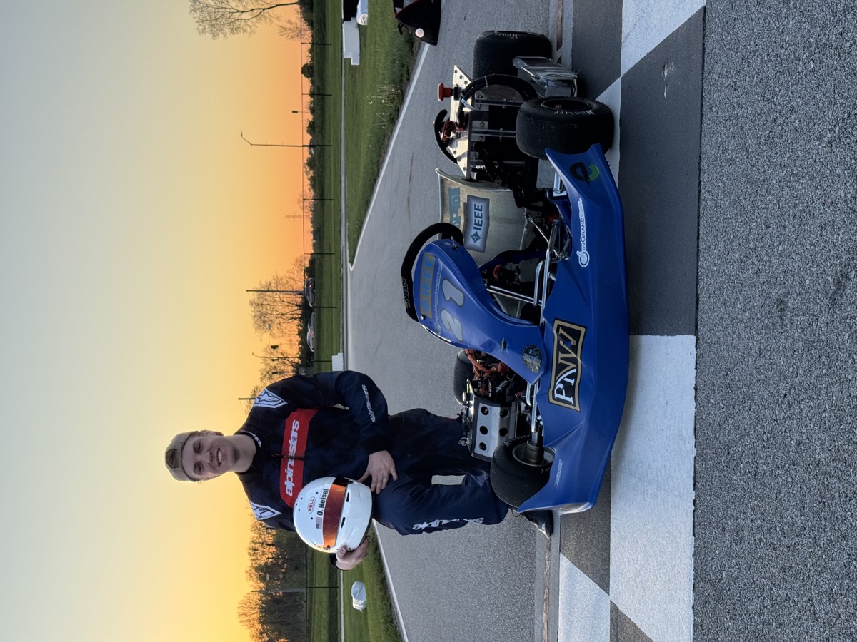 Owen Neisel at the track