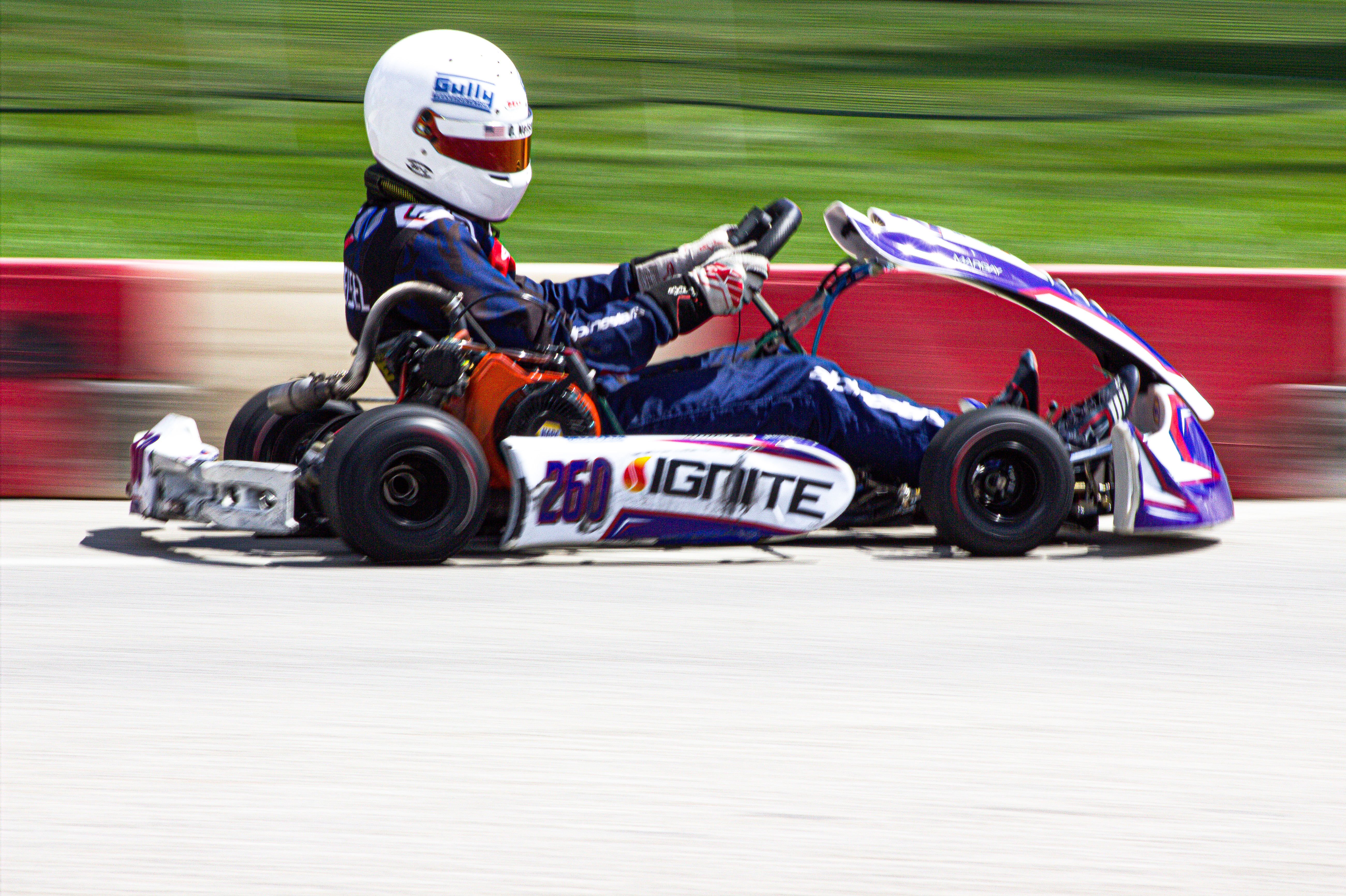 Owen Neisel with kart