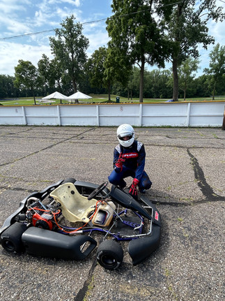 Owen Neisel at the track